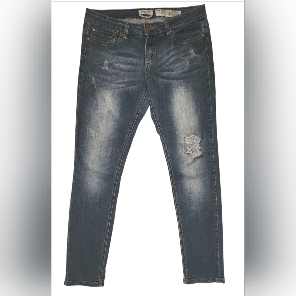 Indigo Rein Women's Low Rise Skinny Stretch Jeans Size 11 (32x28)